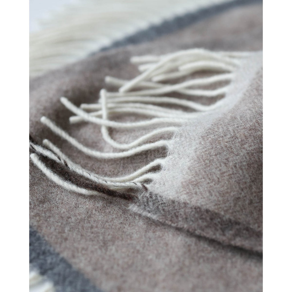 Merino/cashmere plaid MILANO - brown