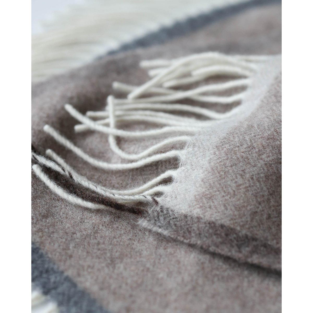 Merino/cashmere plaid MILANO - brown