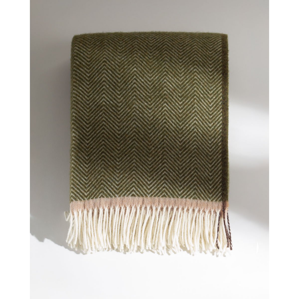 Wool Throwd Denver Olive