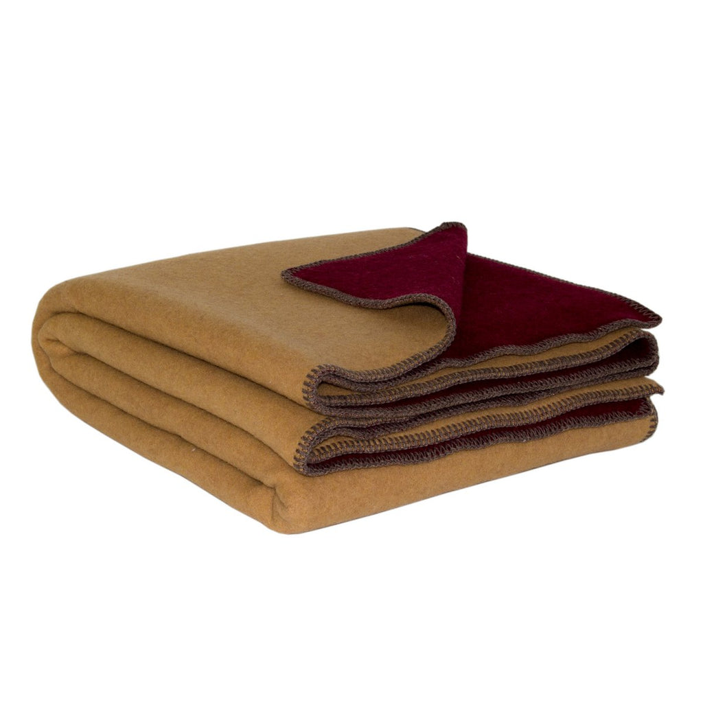 Merino wool duvet WINE &amp; HONEY