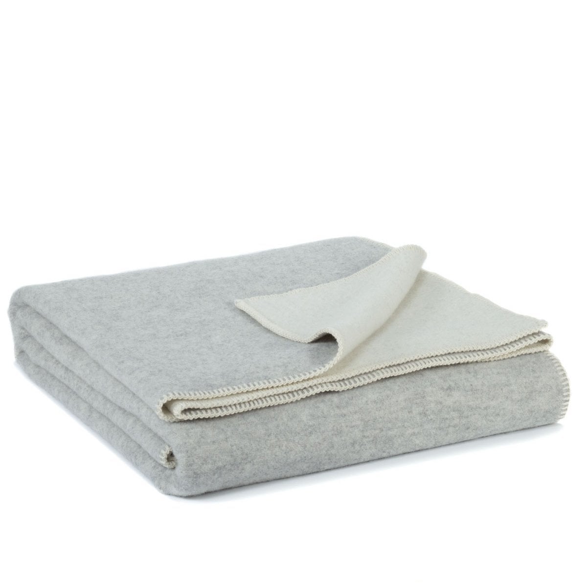 Woolen bed blanket GREY PURPLE