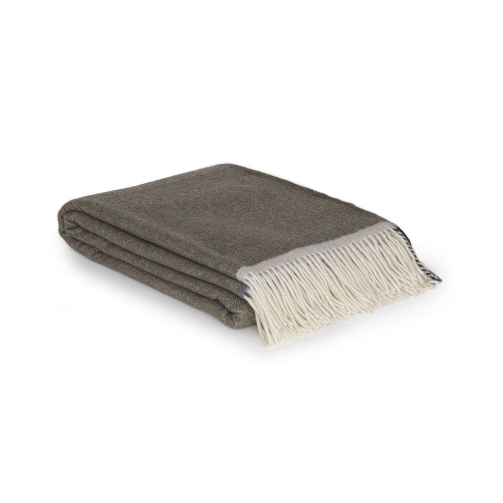 Merino/Cashmere Throwd Deken Milaan Verde Orlo