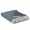 Wool blanket SIENNA blue