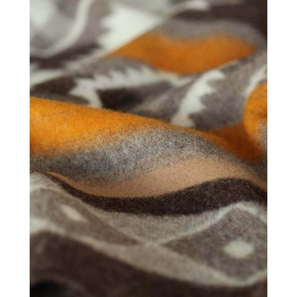 TRIBE wool blanket - single - bronze
