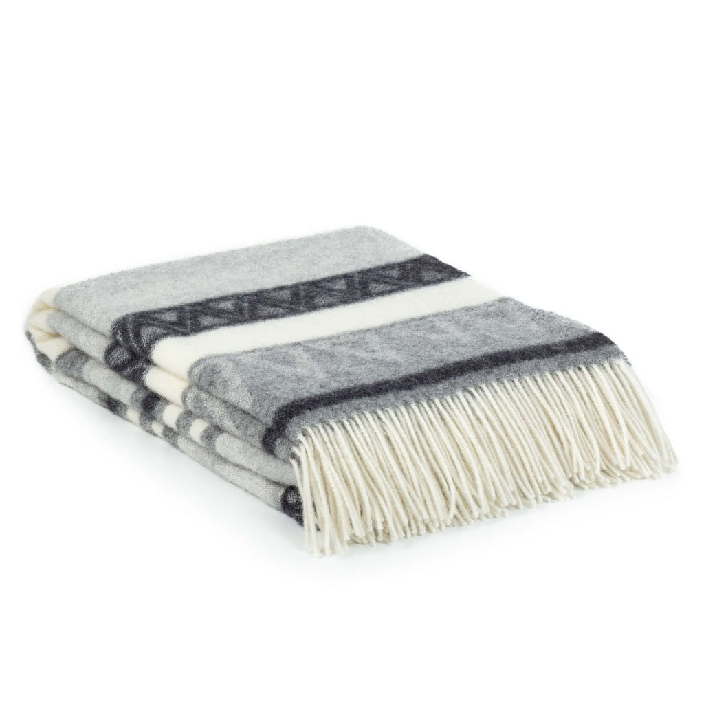 Wool blanket TRIANGLE gray