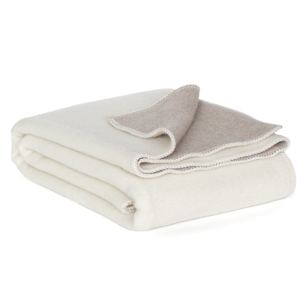 Merino wool blanket CASTLE WHITE