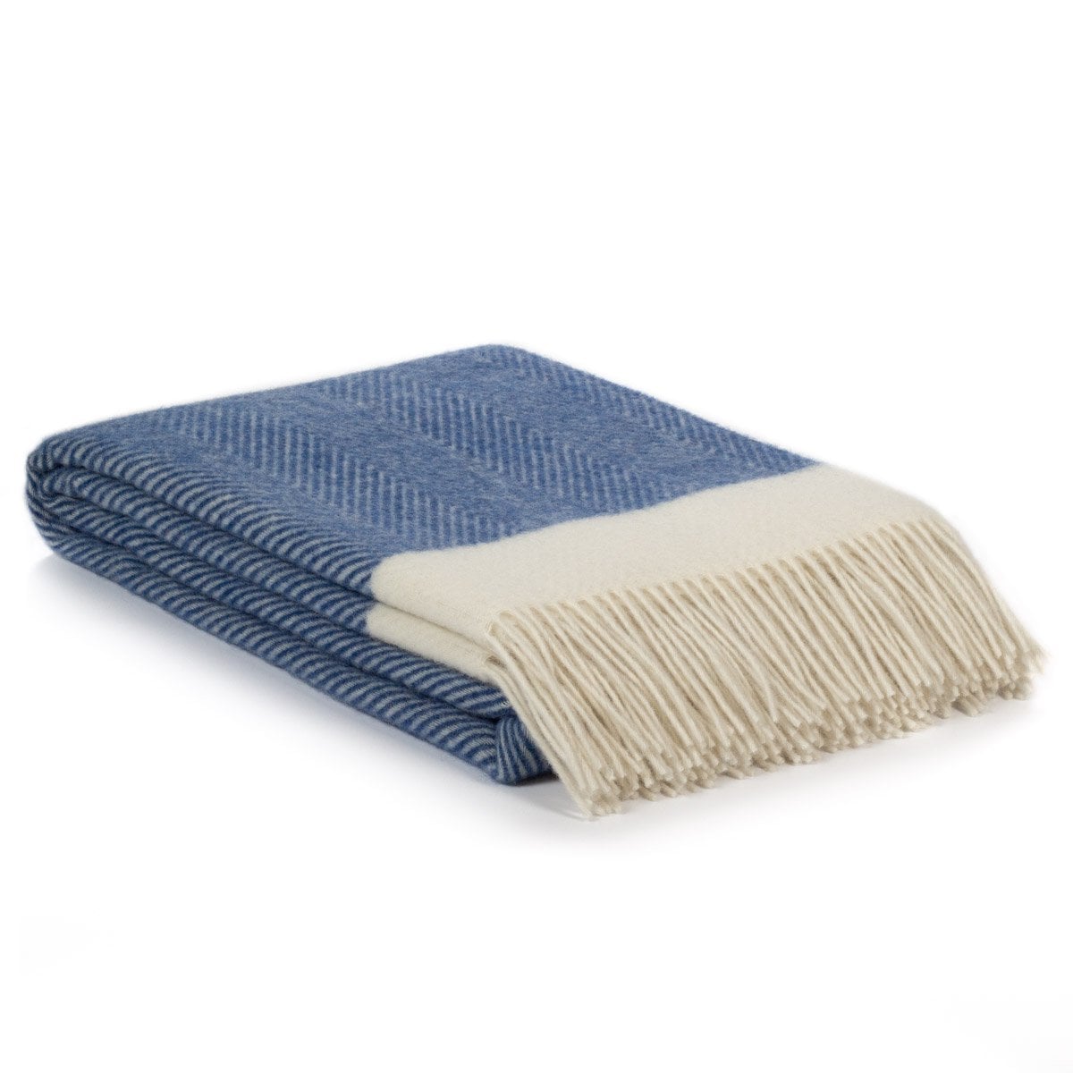Wool blanket FLORENCE blue