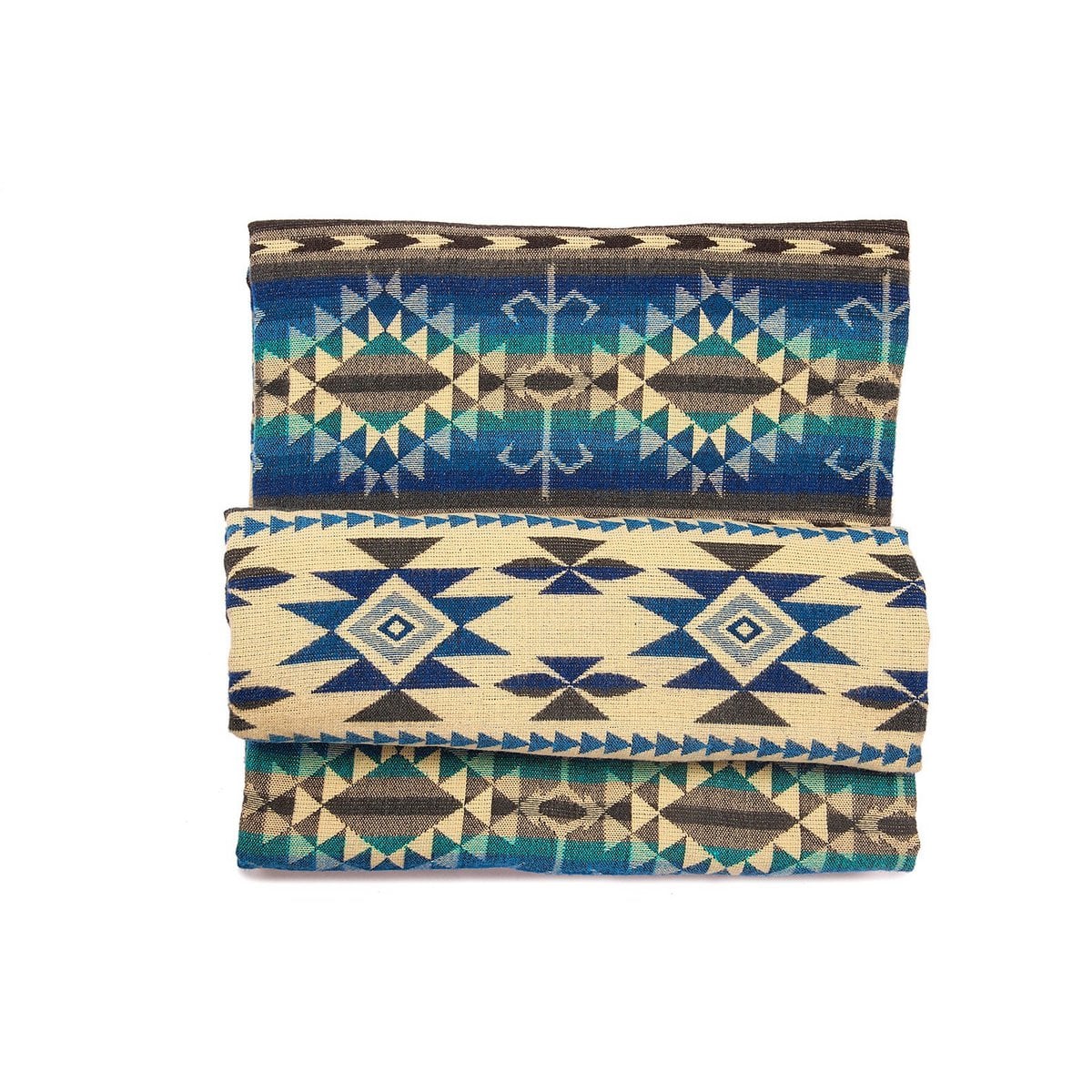 Ecuadoraanse alpaca deken | inheemse deken | Cotopaxi blauw