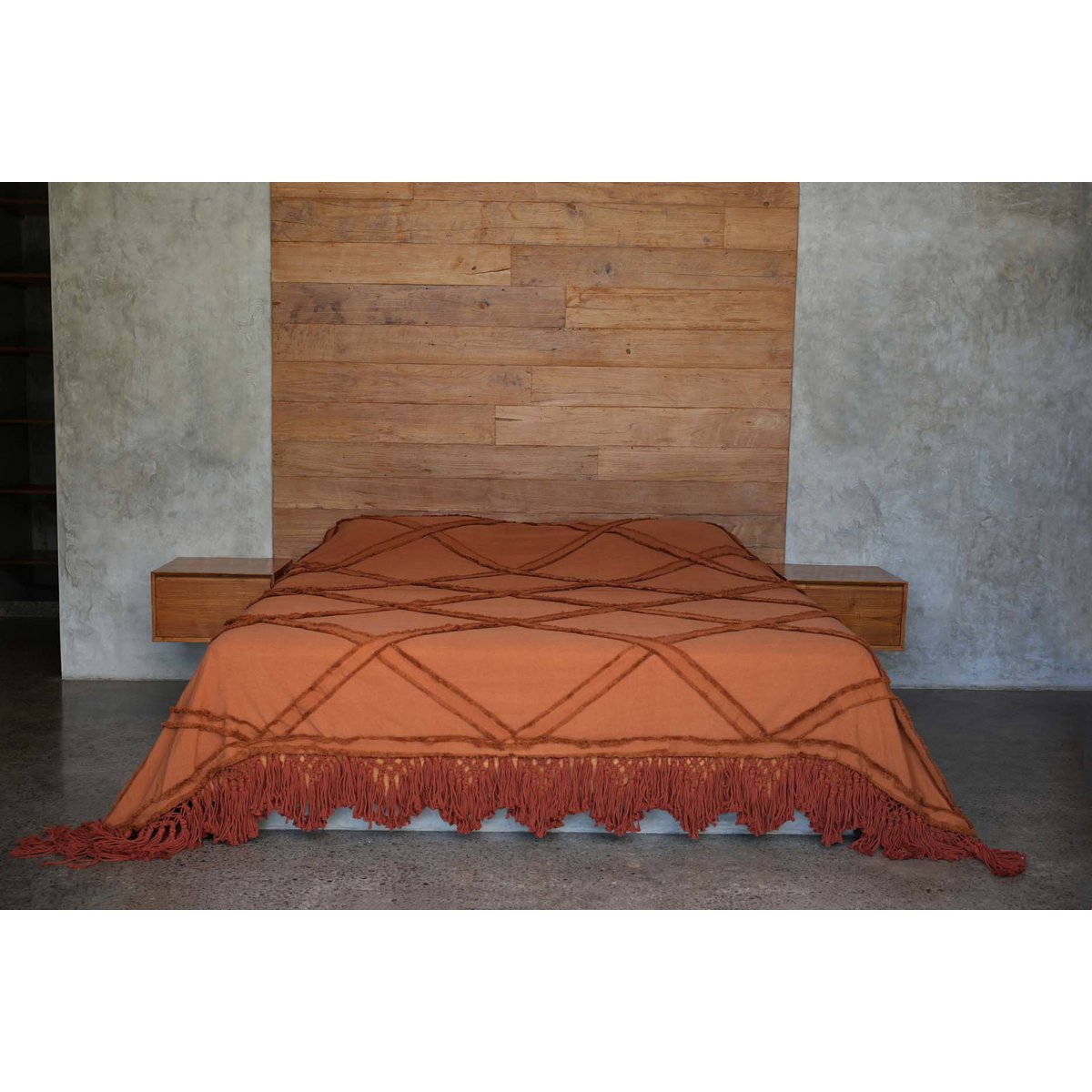 De Berber-bedsprei - Terracotta